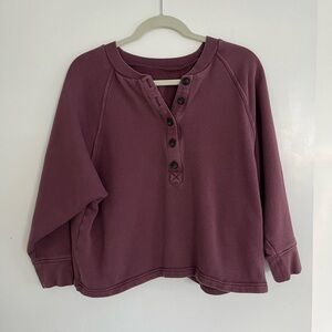 Madewell cropped sweatshirt top
